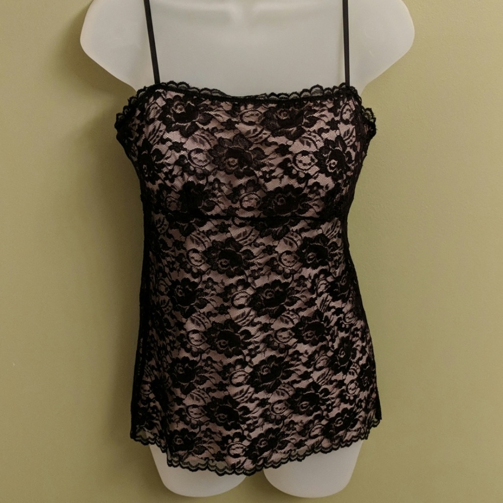 New York & Company Black Lace Camisole Like NEW